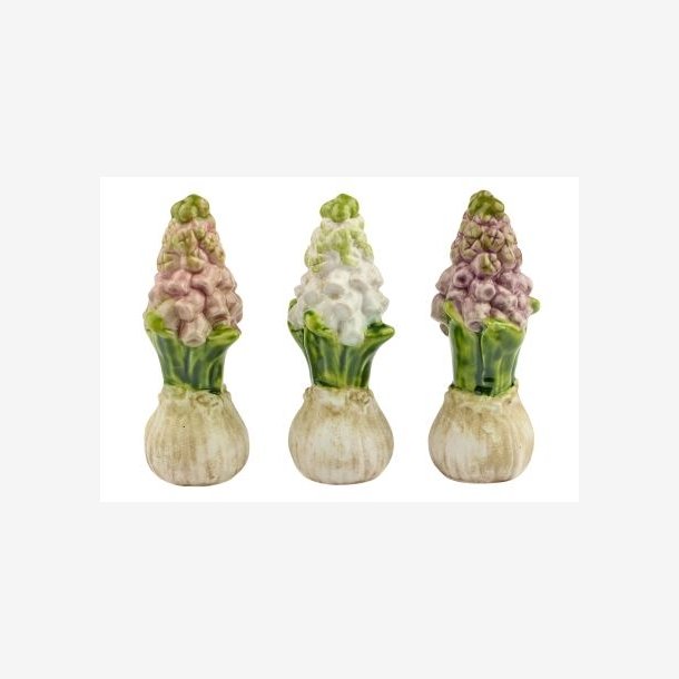 La Vida - Hyacint Keramik H:14cm. Mix (Leveres assorteret)