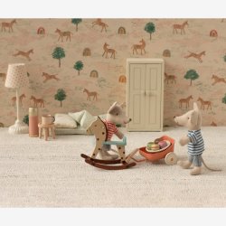 Maileg - Vintage Gulvlampe, Mus - Sand