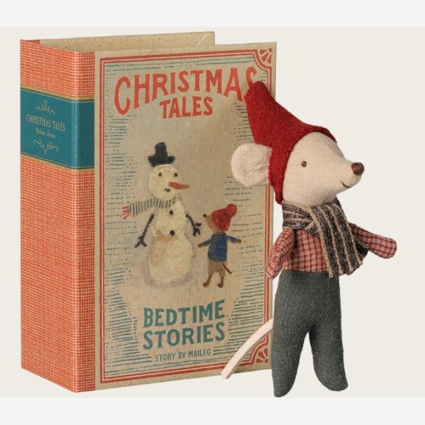 Maileg - Julemus, Baby i Bog - Christmas Tales
