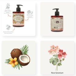 Marseille Flydende Sbe rose &amp; Geranium 500 ml. 