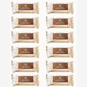 Karamel Kompagniet - Karamel Bar: Rarbarber i lys chokolade 50g.