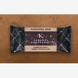 Karamel Kompagniet - Karamel Bar: Fl�de &amp; Salt i m�rk chokolade 50g. 