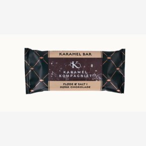Karamel Kompagniet - Karamel Bar: Fl�de & Salt i m�rk chokolade 50g. 