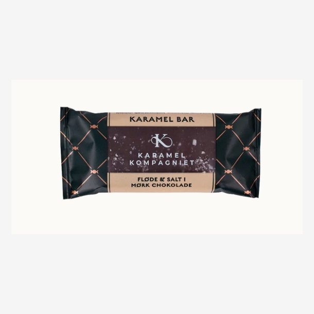 Karamel Kompagniet - Karamel Bar: Fl�de &amp; Salt i m�rk chokolade 50g. 