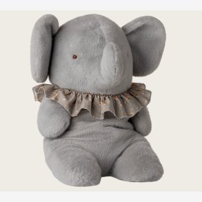 Maileg - Elefantbamse Bl�/gr� H:45 cm.