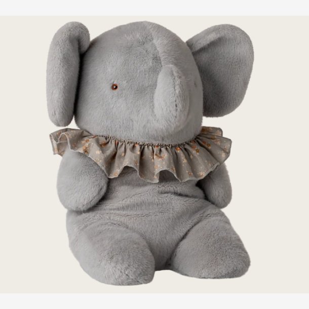 Maileg - Elefantbamse Bl�/gr� H:45 cm.