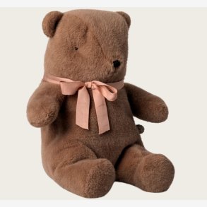 Maileg - Plysbamse m. b�ndsl�jfe Lysebrun H:24 cm.