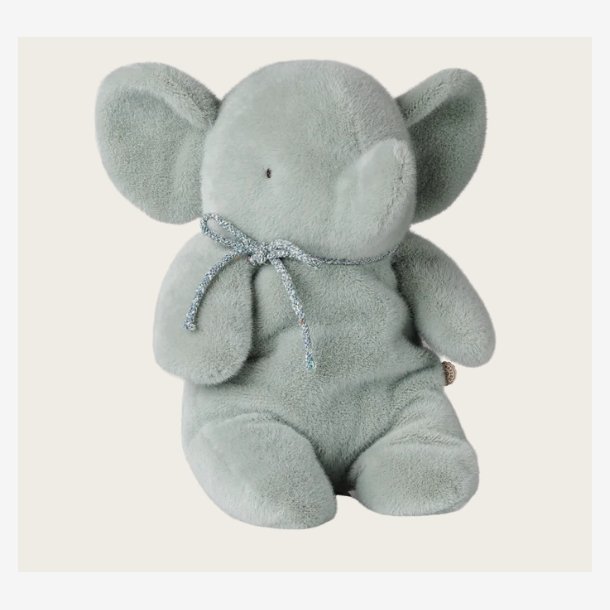 Maileg - Plyselefant Medium - Bl�d Mint