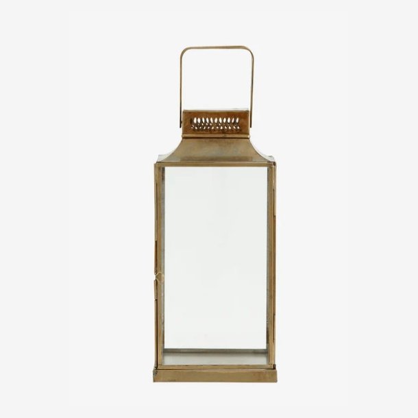 NORDAL - Antique Lanterne Jern Guld Finish B:14,5 D:14 H:30,5 cm. V�gt: 1,11kg.