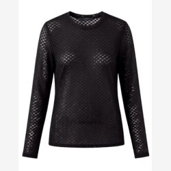 LUXZUZ - Segberg Lace T-Shirt - Sort