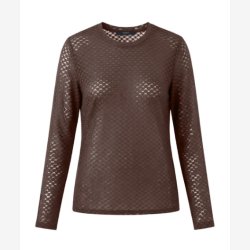 LUXZUZ - Segberg Lace T-Shirt - Brun