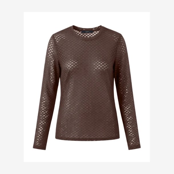 LUXZUZ - Segberg Lace T-Shirt - Brun