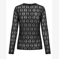 LUXZUZ - Segberg Lace T-Shirt - Sort