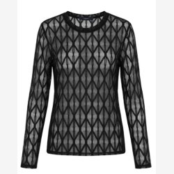 LUXZUZ - Segberg Lace T-Shirt - Sort