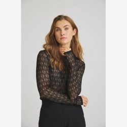 LUXZUZ - Segberg Lace T-Shirt - Sort