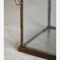 NORDAL - Antique Lanterne Jern Guld Finish B:14,5 D:14 H:38 cm. V�gt: 1,43kg.