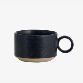 NORDAL - Grainy Tekop m. hank Keramik M�rkebl� H:5,5 D:8,5 cm.