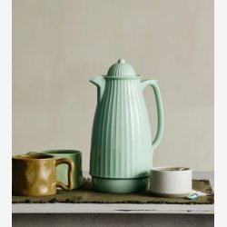 NORDAL - Termokande Lysegr�n PP/glas H:29 D:13 cm.