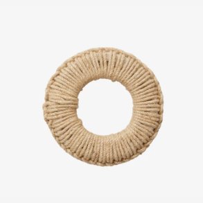 NORDAL - Bordsk�ner m. juteflet Natur H:2,5 D:16,5 cm.