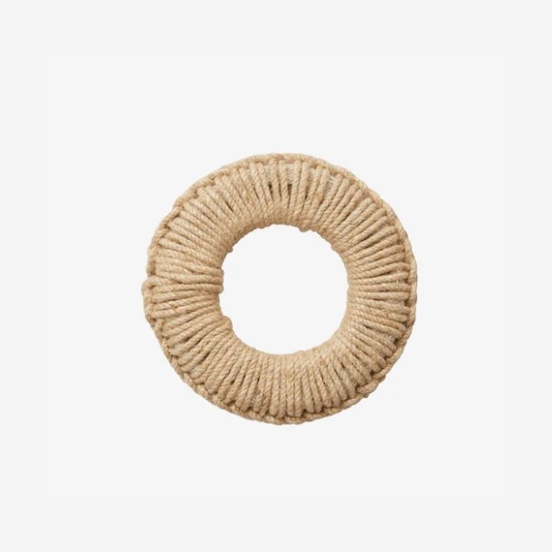 NORDAL - Bordsk�ner m. juteflet Natur H:2,5 D:16,5 cm.