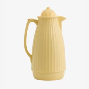 NORDAL - Termokande Ribbet design Gul PP/Glas H:29 D:13 cm.