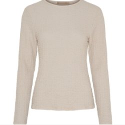 Marta Du Ch�teau - MdcVionne Lang�rmet Bluse - Lys Sandbeige