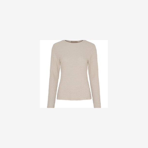 Marta Du Ch�teau - MdcVionne Lang�rmet Bluse - Lys Sandbeige