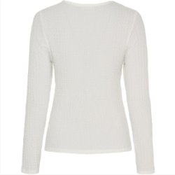 Marta Du Ch�teau - MdcVionne Lang�rmet Bluse - Panna