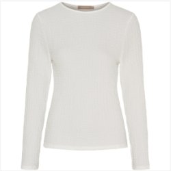 Marta Du Ch�teau - MdcVionne Lang�rmet Bluse - Panna