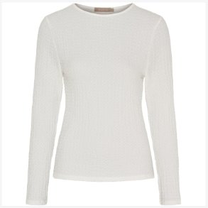 Marta Du Ch�teau - MdcVionne Lang�rmet Bluse - Panna