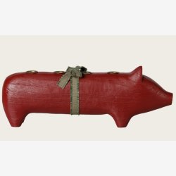Maileg - Tr�lysestage Gris Advent R�d 13,5x38 cm.