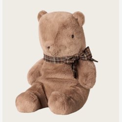 Maileg - Teddy Plush Bamse, Stor - M�rk mushroom