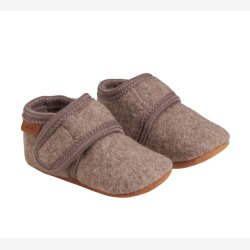 En Fant - Baby Wool Slippers - Walnut