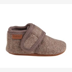 En Fant - Baby Wool Slippers - Walnut