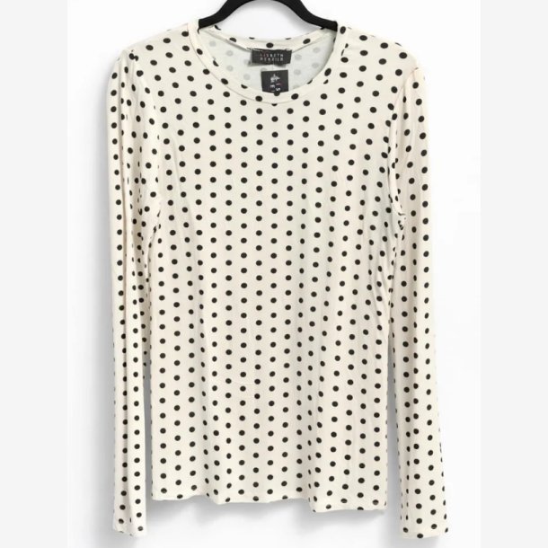 Lang�rmet T-shirt m. prikker Beige Onesize Viskose/Elastan