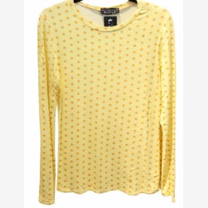 Lang�rmet T-shirt m. prikker Gul Onesize Viskose/Elastan