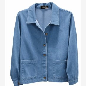 Jakke m. lommer Denim Bomuld Flere St�rrelser