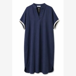 Tunika m. kant og lommer Marinebl� Onesize