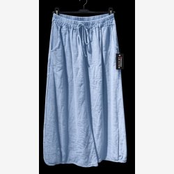 Nederdel m. elestik og bindeb�nd Lysebl� Onesize
