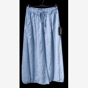 Nederdel m. elestik og bindeb�nd Lysebl� Onesize