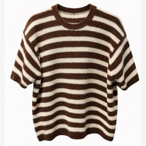 Strik m. Strib Brun/Hvid Onesize 70%acrilico, 10%lana, 10%poliammide, 10%pbt