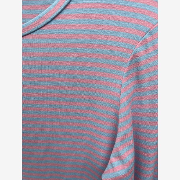 T-Shirt Strib Rosa/Bl� Onesize 95%viscose, 5%elestan