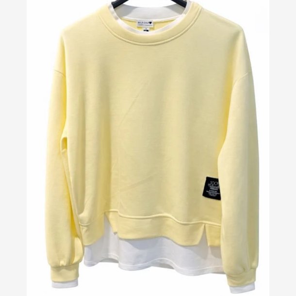 Sweatshirt m. t-shirt kanter Gul Onesize 65%viscose, 30%polyester, 5%elestane