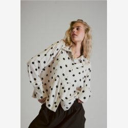 Agenda - KAILAAG skjorte, Off white combi, 100% viscose