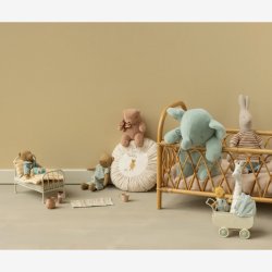 Maileg - Teddy Plush Bamse, Mini - Vintage Rosa