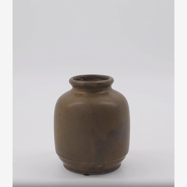 House Doctor - Vase Keramik Brun H: 14 �: 11 cm.