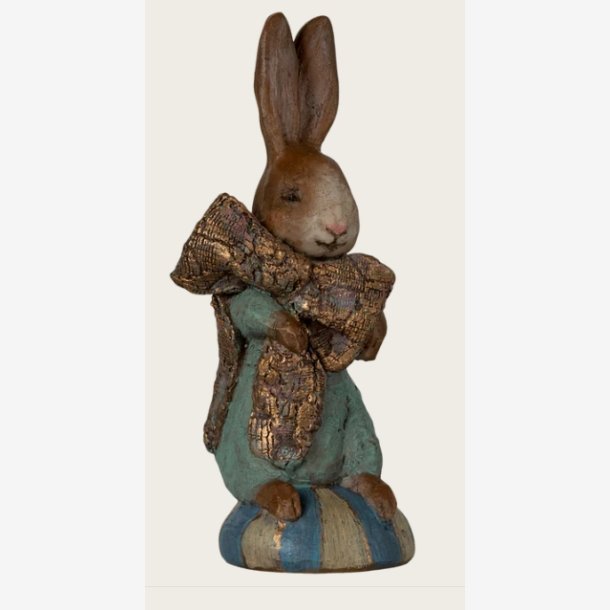 Maileg - P�skeharen Nr. 15 M�rkebrun Figur i Polyresin 11x4,5x4,5cm.