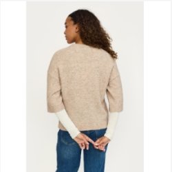 Soft Rebels - SRAllison SS Strik - RWS - Beige meleret
