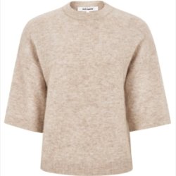 Soft Rebels - SRAllison SS Strik - RWS - Beige meleret