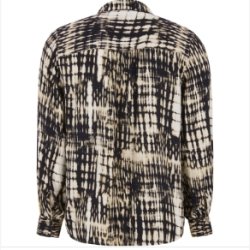 Soft Rebels - SRGinny Skjorte - Sand m. Sort M�nster
